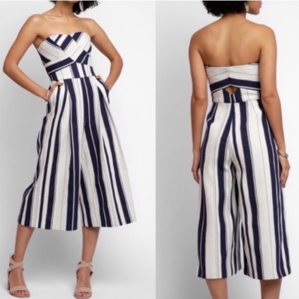 Anthropologie Greylin Strapless Jumpsuit